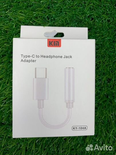 Переходник 3.5 на Type-C KY-104A (белый)