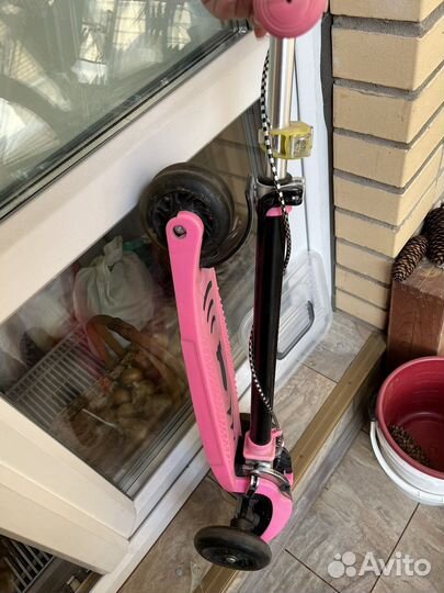 Самокат трехколесный складной б/у