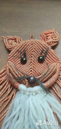 Макраме лисичка