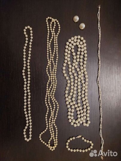 Имитация жемчуга (бусы и др.) Германия, винтаж