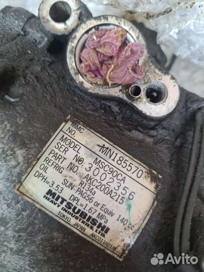 Компрессор кондиционера Mitsubishi lancer 9