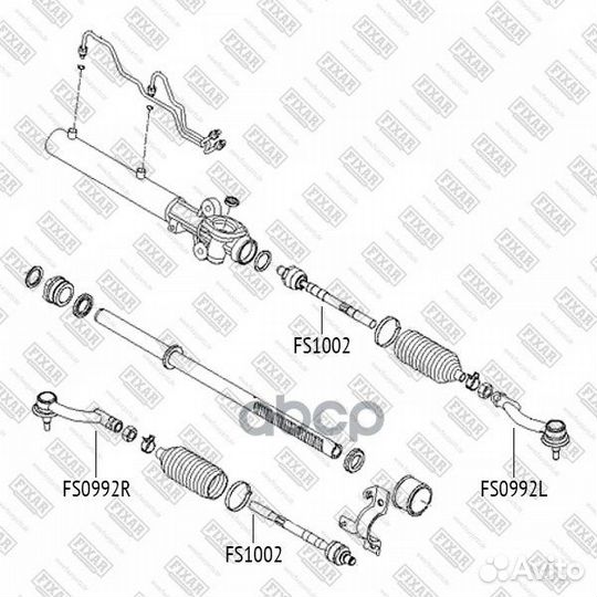 Тяга рулевая левая/правая FS1002 fixar