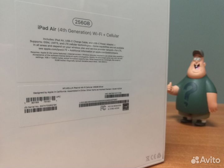 Apple iPad Air 10.9 4th Gen 256Gb Wi-Fi Cellular