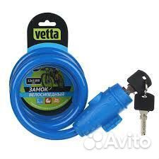 Замок велосипедный противоугонный троссовый 12 х 1