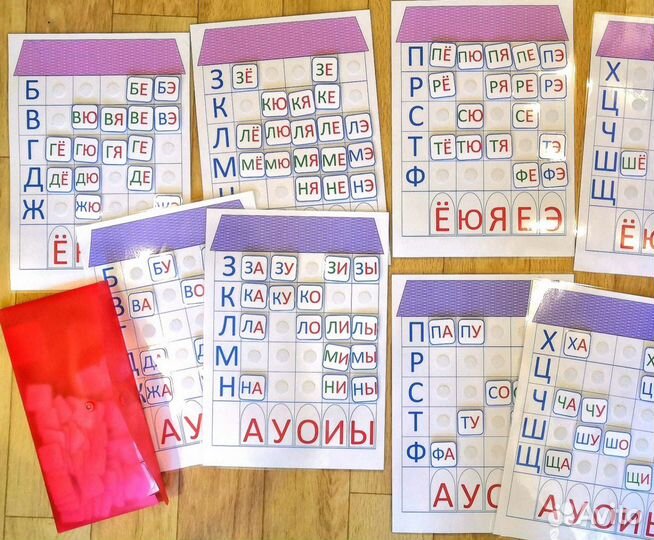 Развивающие пособия на липучках