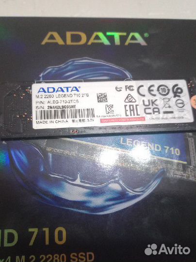 SSD m2 nvme Adata 2 tb