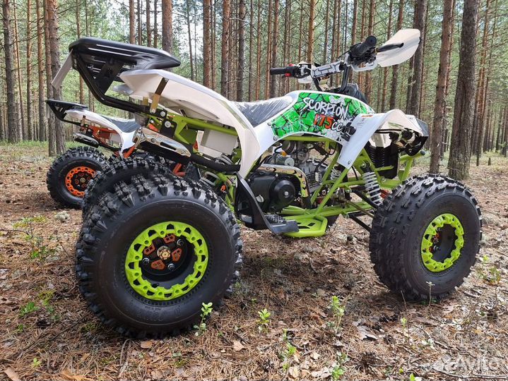 Квадроцикл promax scorpion 180 бело-зеленый