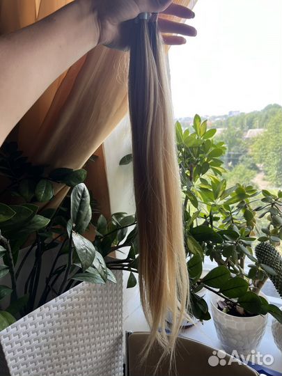 Волосы для наращивания 60 см бу