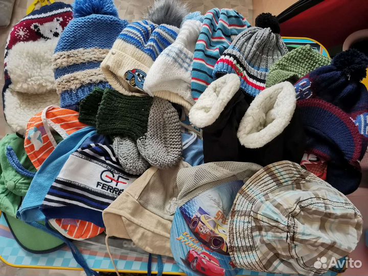 Шапочки, кепки, панамки, пинетки