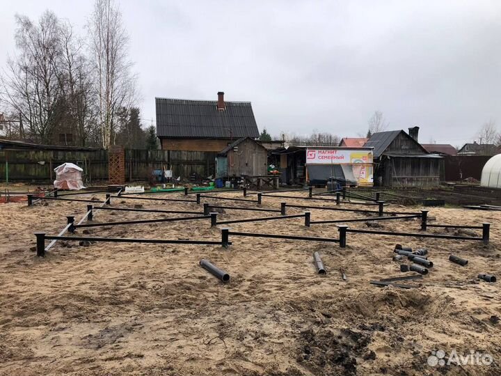 Винтовые сваи под террасу монтаж под ключ