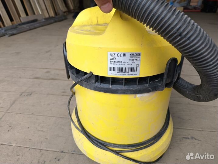 Строительный пылесос karcher wd2