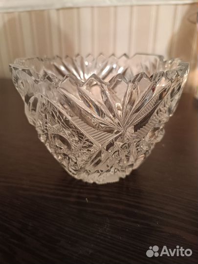 Салатник малый, конфетница, хрусталь