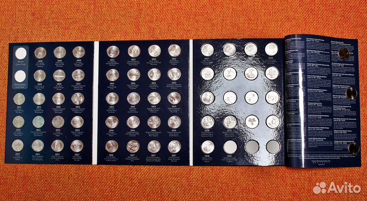 25 центов США Парки и Штаты наборы и отдельно