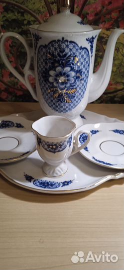 Сервиз СССР и чайник Вербилки новый