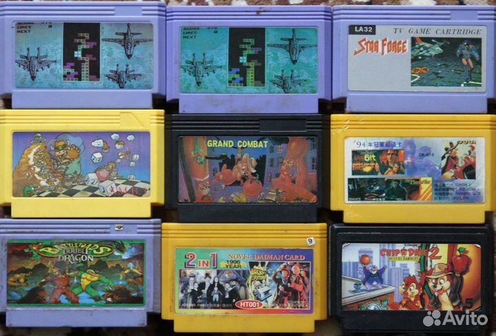 Картриджи dendy,sega,snes 90х