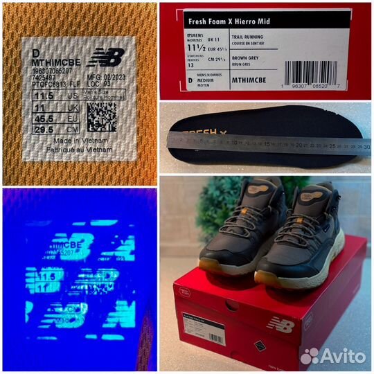 New Balance р.44,5 (29,5 см) Hierro Gore-Tex