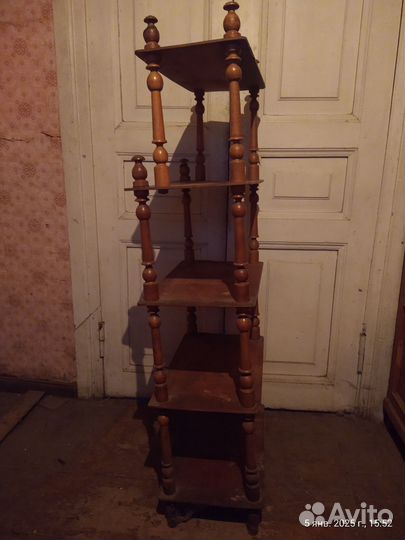 Этажерка деревянная старинная