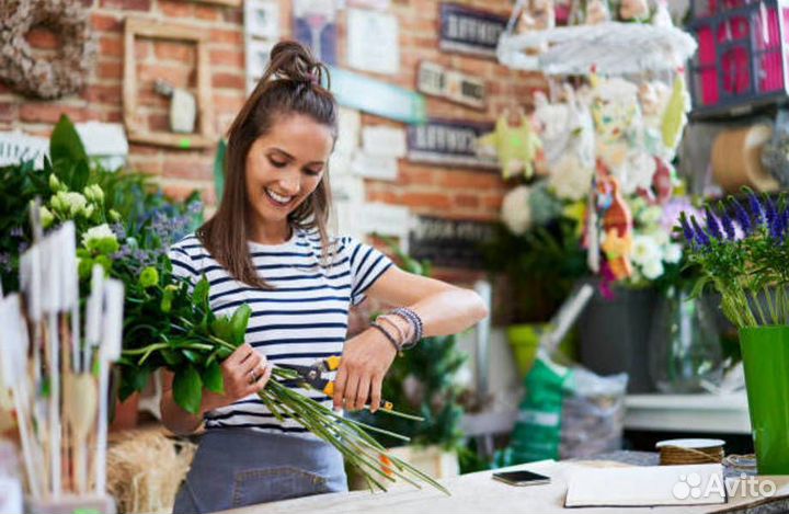 Цветочный бутик в стиле лофт