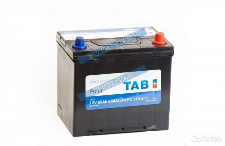 Аккумуляторы TAB на легковое авто с доставкой