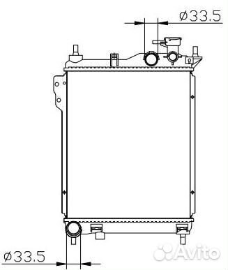 Getz Радиатор охлаждения (см.каталог)