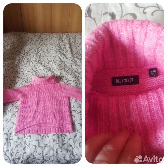 Вещи для девочки пакетом рост 128-134