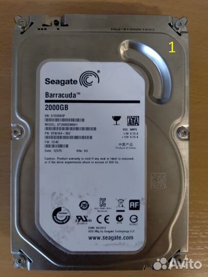 Жесткий диск seagate ST2000DM001 2tb