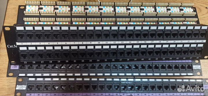 Патч панель 24 и 48 портов
