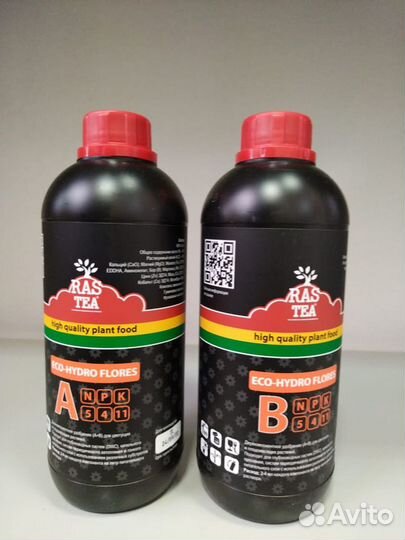 Удобрениe rastea eco-hydro flores A+B