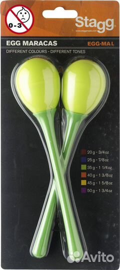 Новые маракасы Stagg EGG-MA. Доставка по РФ
