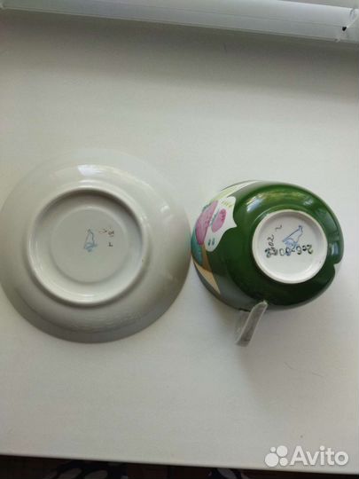 Чайная пара гигант Дулево Клубника