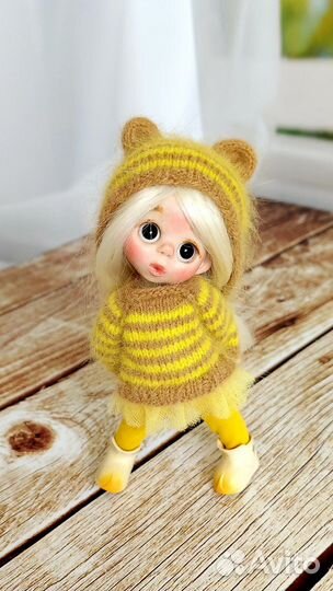 Кукла ручной работы, шарнирная ob11, Подарок