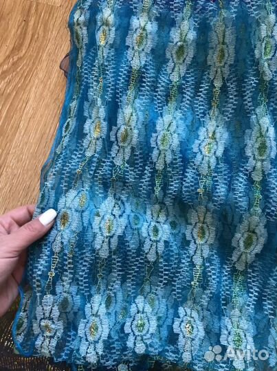 Платок СССР капроновый с люрексом женский