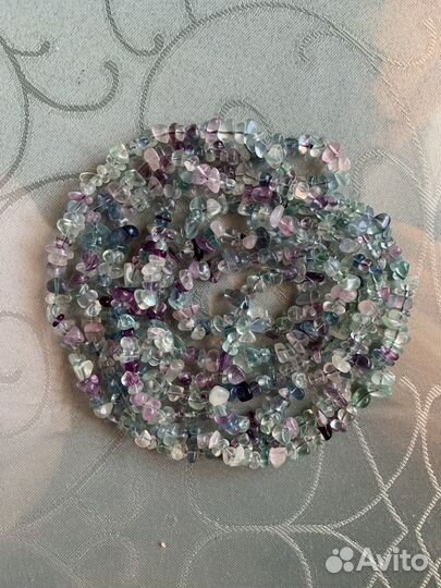 Бусы из флюорита