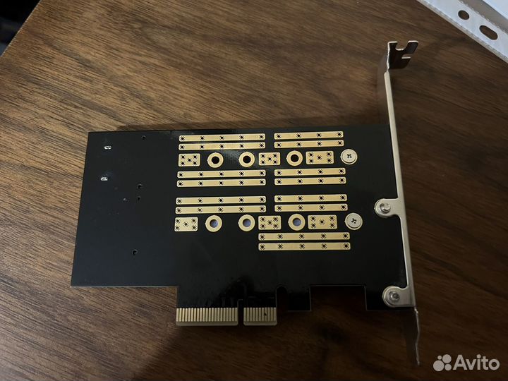 Agestar Адаптер PCI-E для M.2 SATA SSD+M.2 nvme