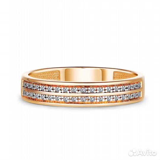 Золотое обручальное кольцо с бриллиантом 14828-100