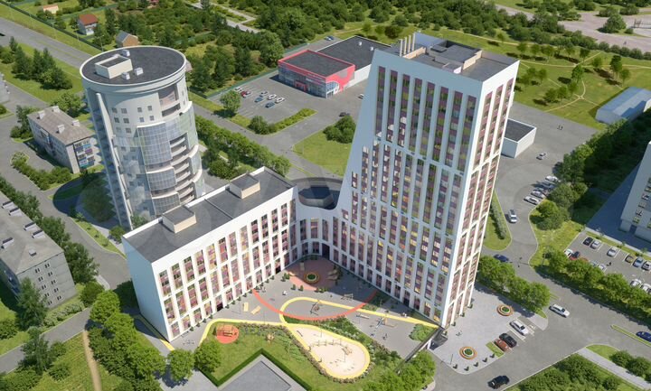 2-к. квартира, 54 м², 8/23 эт.