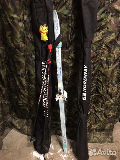 Лыжи беговые детские 140 с ботинками