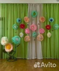 Декор, бумажные цветы,ростовый цветы