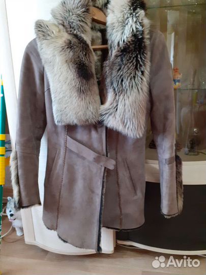 Дубленка натуральная женская 44 46