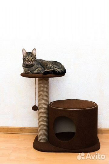Домик для кошки + когтеточка с лежанкой