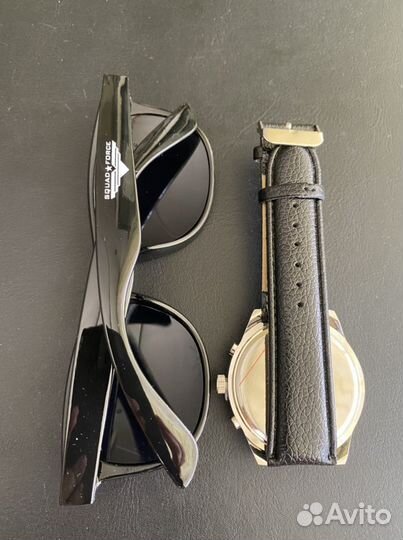 Мужской набор солнечные очки + часы