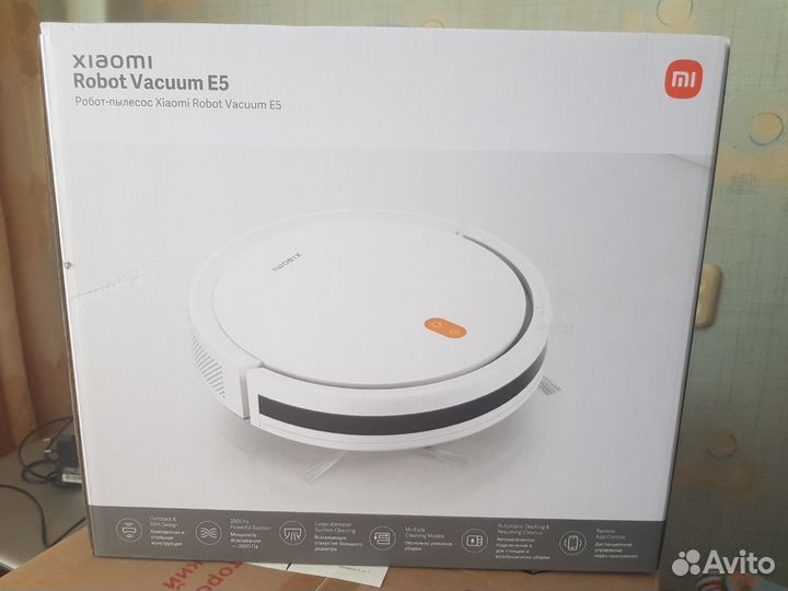 Робот пылесос xiaomi robot vacuum e5 новый