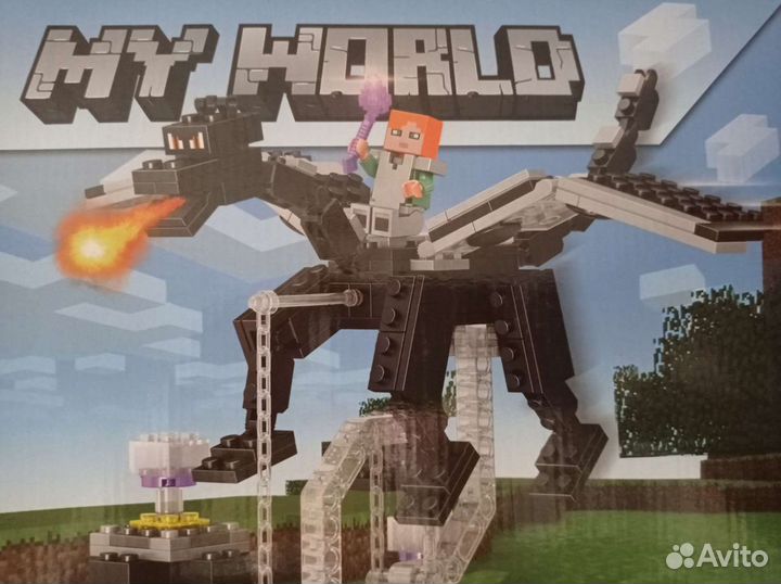 Майнкрафт 63070 Нападение Черного Дракона Эндер