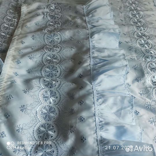 Покрывало комплект, голубой