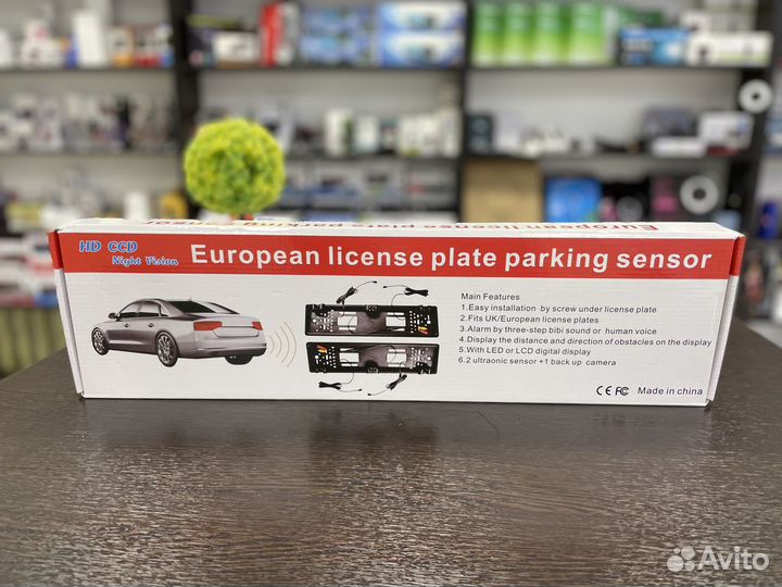 Рамка для номеров задняя камера + парктроник