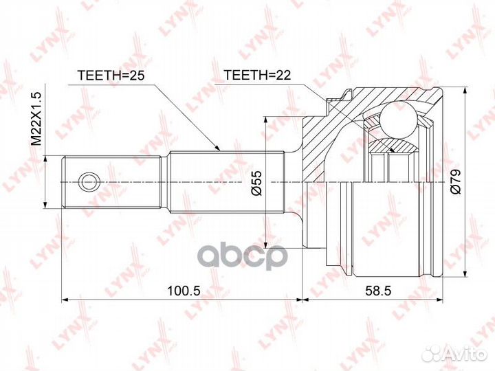 Шрус наружный (компл.) nissan Almera (N16) /Alme
