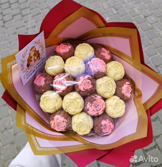 Букет из шоколадных роз