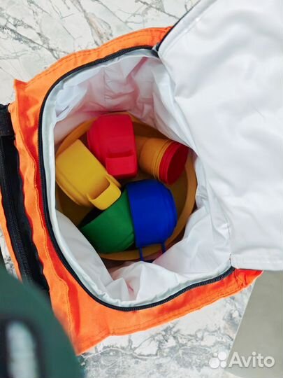 Сумка холодильник +набор посуды для пикника