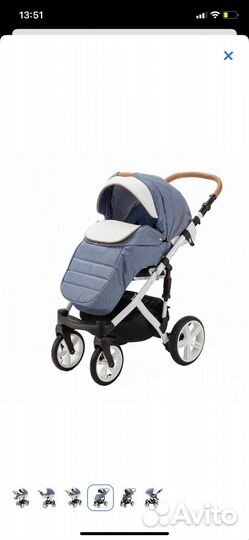 Коляска 2 в 1 adamex encore x 10