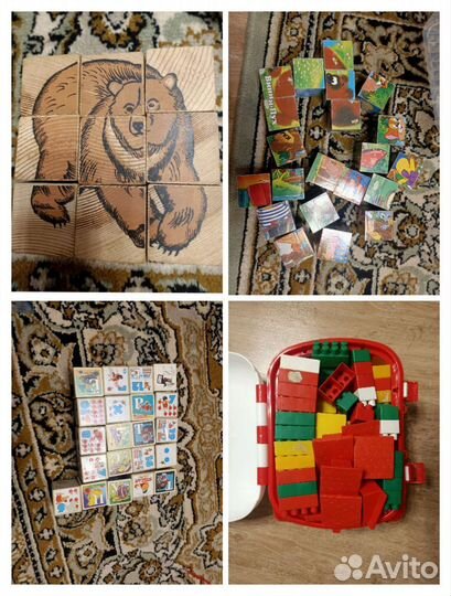 Кубики деревянные и констуктор